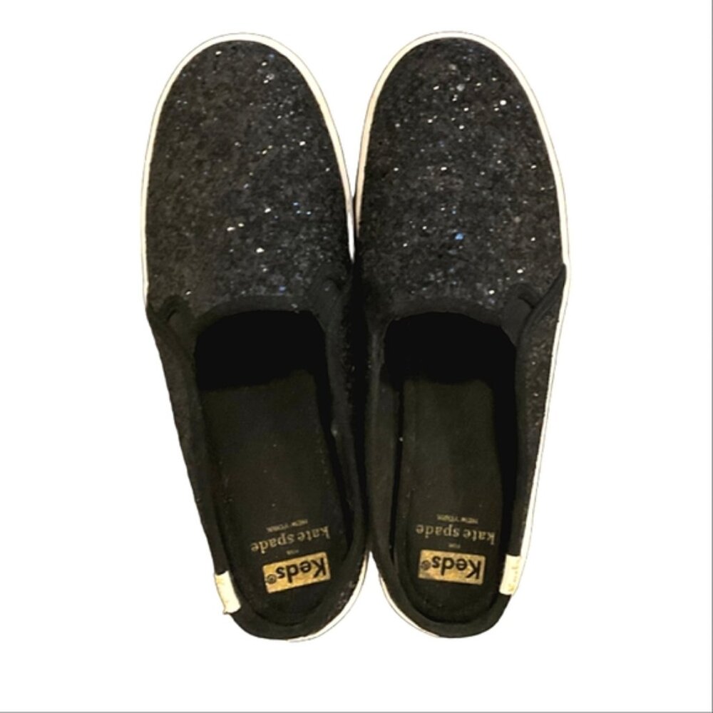 Keds | Kate Spade | Black Sparkle Flats | Size 7.5